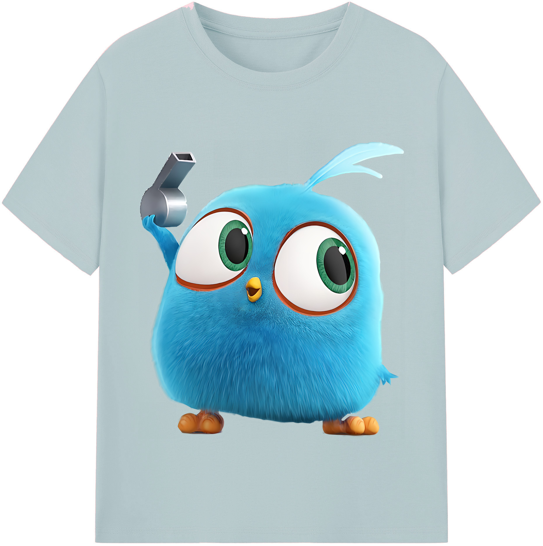 （画像用） Angry Birds アングリーバード 綿100％半袖Tシャツ（フロントプリント）